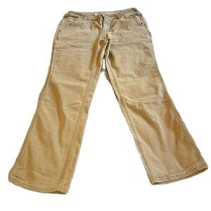 CARHARTT Khaki/Tan Cargo Pants. Women’s Original Fit Size 12 Regular. Pockets!